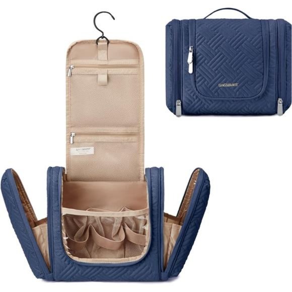 Travel Toiletry Bag for Women Hanging Toiletry Bag with Hook, Travel Cosmetic - Picture 1 of 6